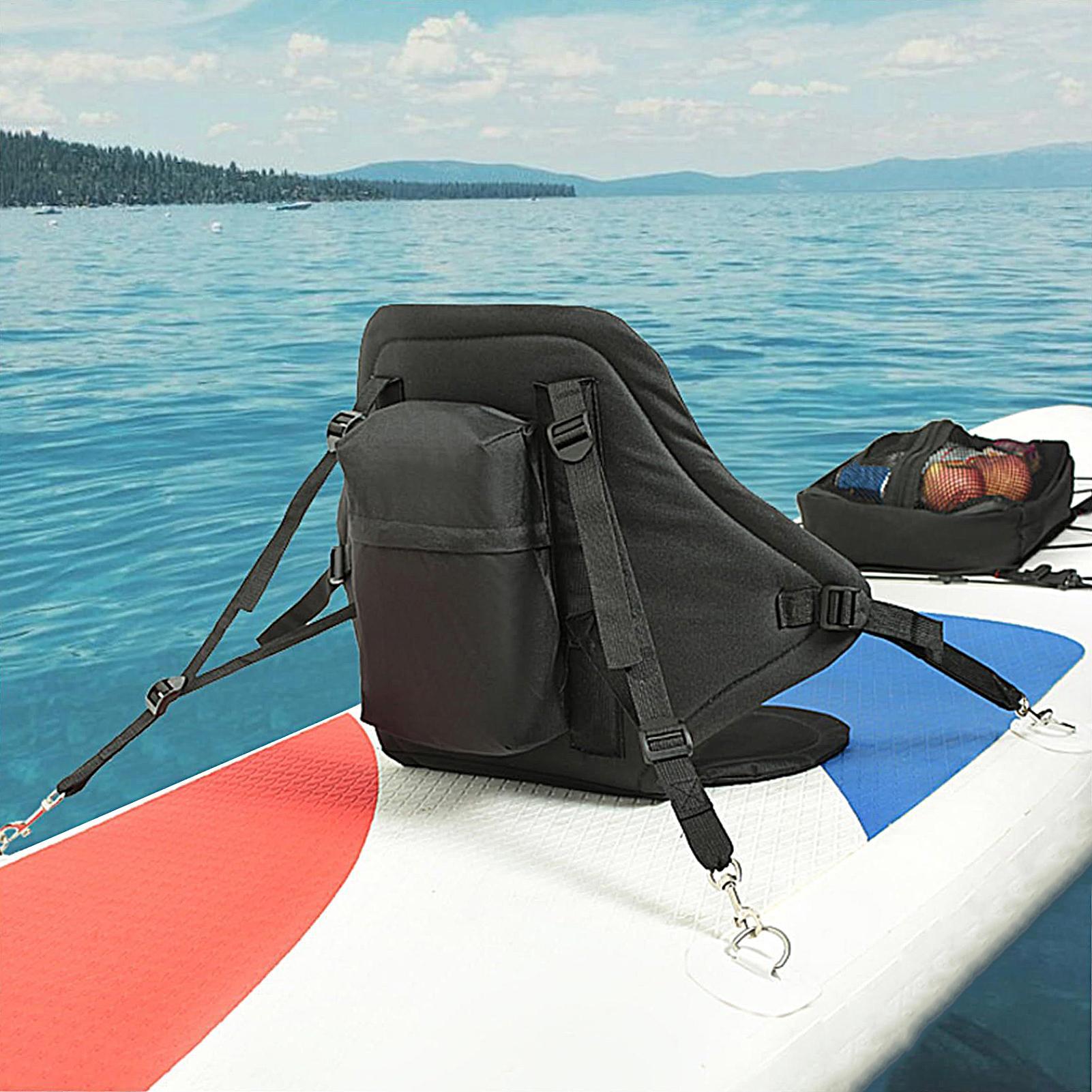 Fishing Kayak Crate - เบาะรองนั่งเรือคายัคพร้อมกระเป๋าเก็บเบาะปรับเรือแคนูความปลอดภัยที่นั่งกันน้ํา Surf Paddle Board ที่นั่งพร้อมพยุงหลัง