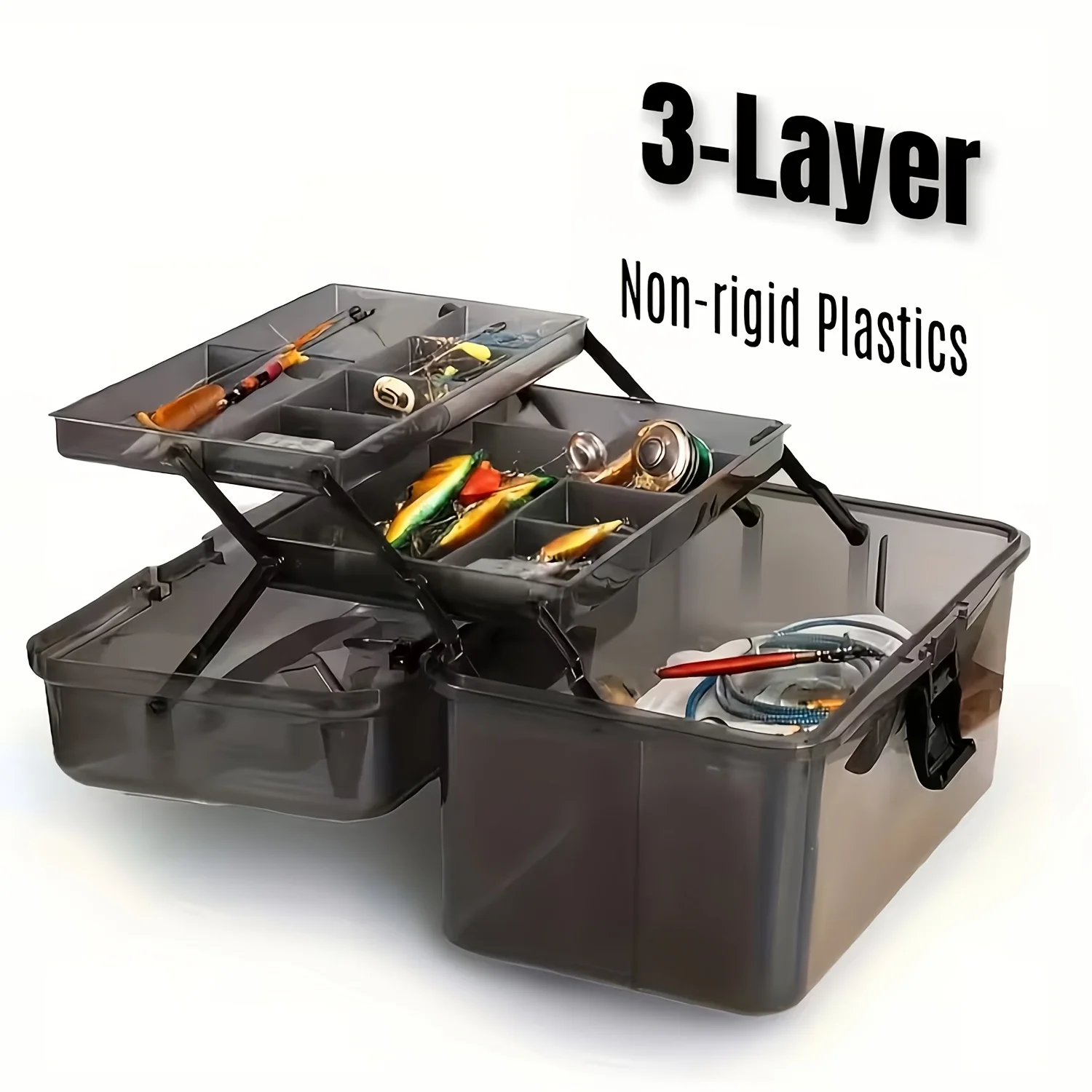 กล่องอุปกรณ์ตกปลา PE ทนทาน |   - Fishing Kayak Crate บทวิจารณ์และราคา