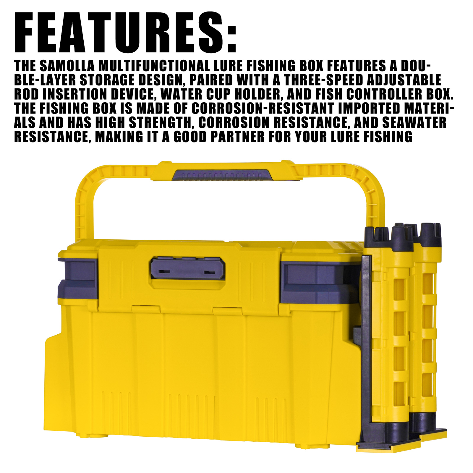 กล่อง19.5L ตกปลาขนาดใหญ่, กล่อ - Fishing Kayak Crate บทวิจารณ์และราคา