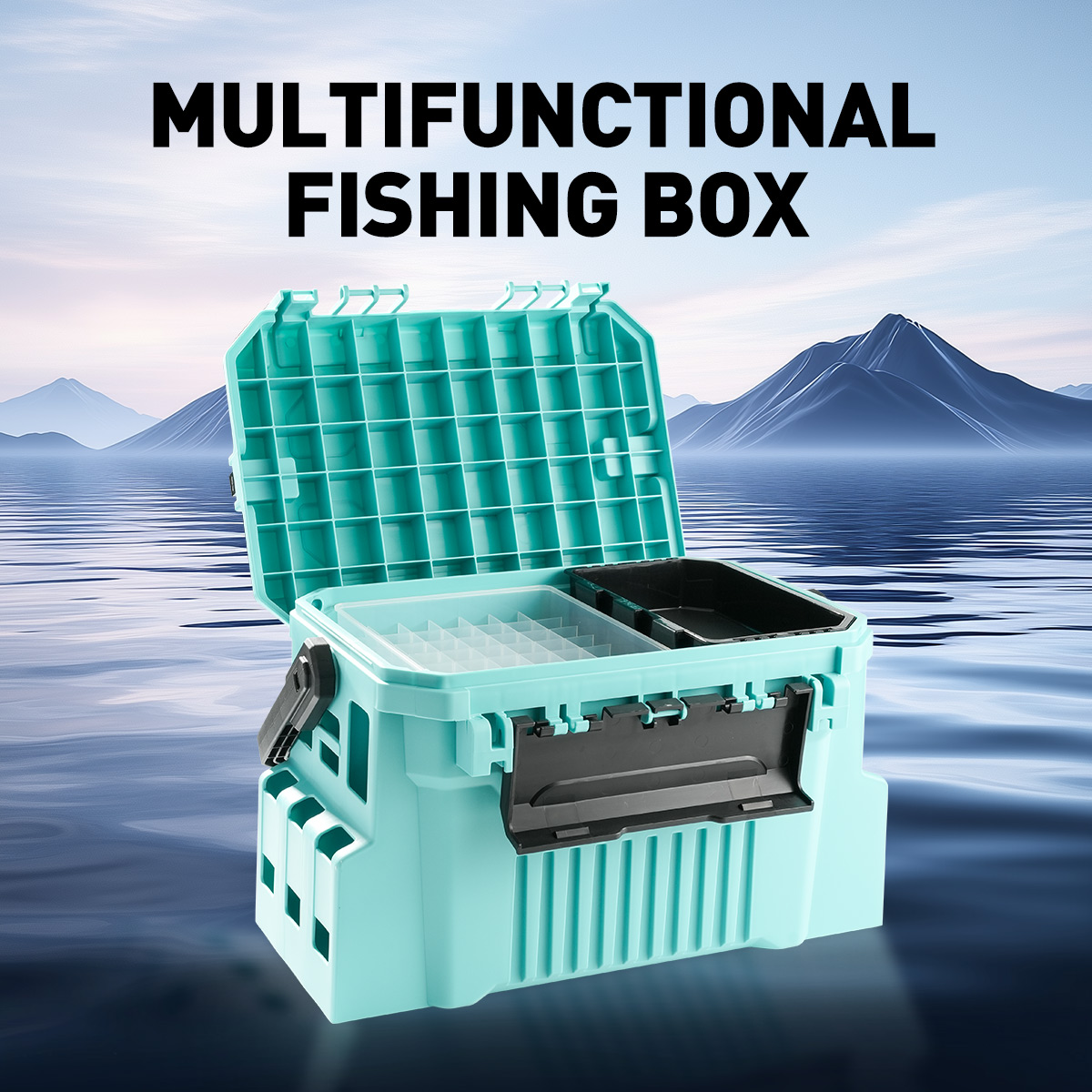กล่องใส่อุปกรณ์ตกปลาขนาด 20 ลิ - Fishing Kayak Crate บทวิจารณ์และราคา