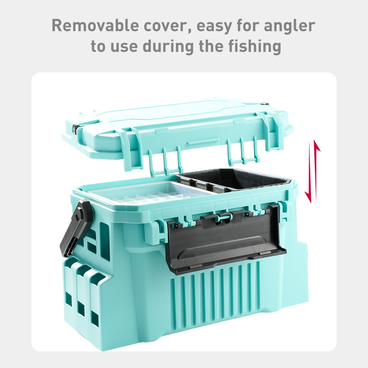 กล่องใส่อุปกรณ์ตกปลาขนาด 20 ลิ - Fishing Kayak Crate บทวิจารณ์และราคา