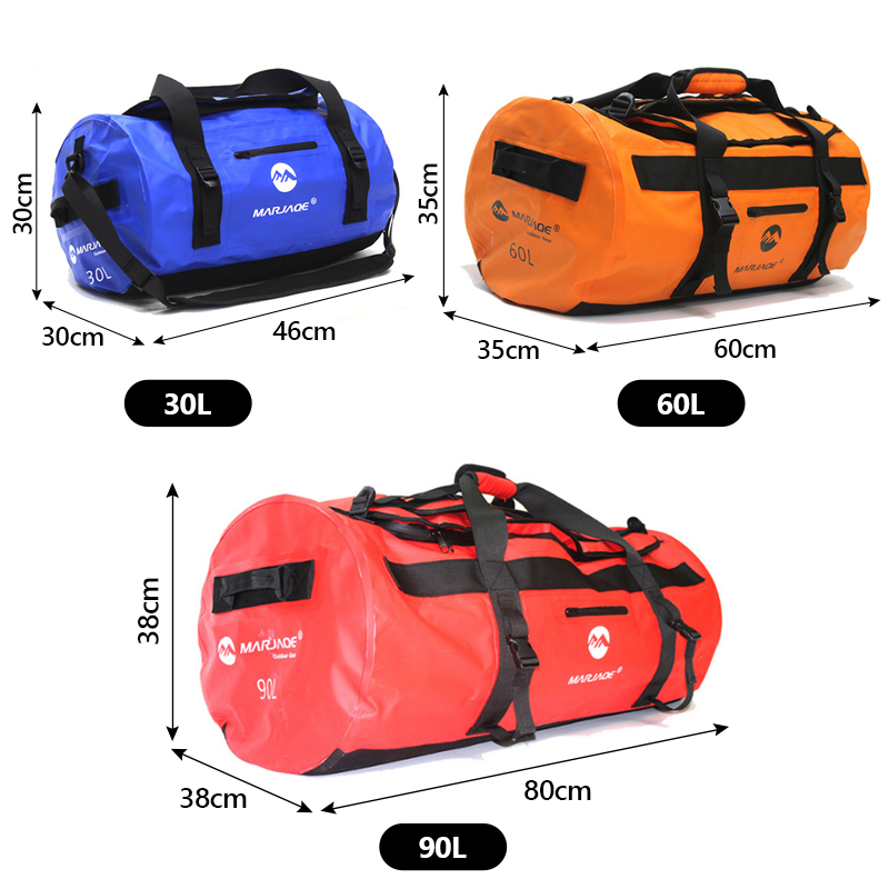 30L 60L 90L เรือคายัคกันน้ำกระ - Fishing Kayak Crate บทวิจารณ์และราคา