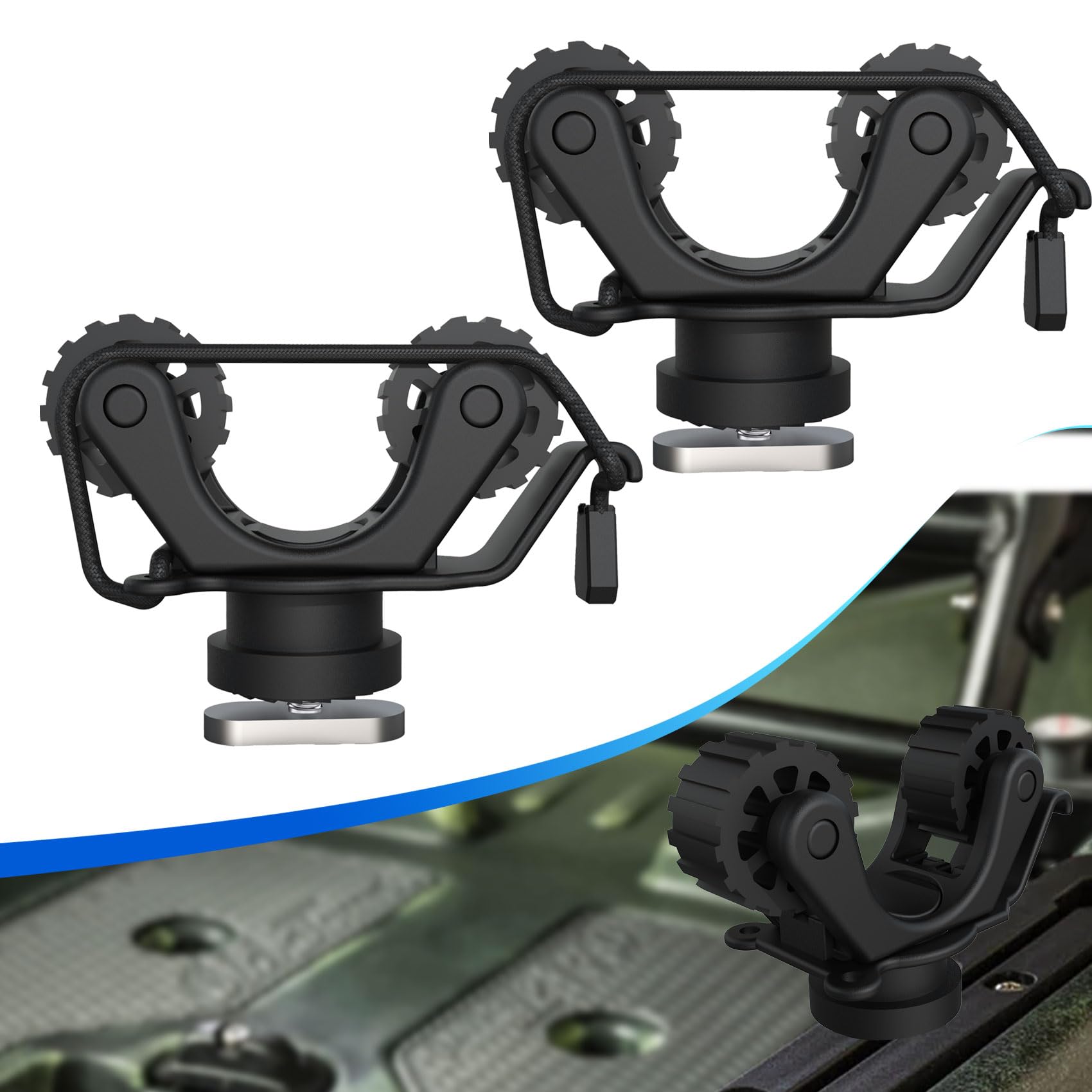 ที่ยึดไม้พายเรือคายัค อุปกรณ์ต - Fishing Kayak Rod Holder บทวิจารณ์และราคา