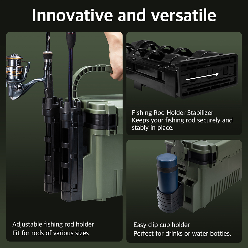 กล่องอุปกรณ์ตกปลา Hunthouse ขน - Fishing Kayak Crate บทวิจารณ์และราคา